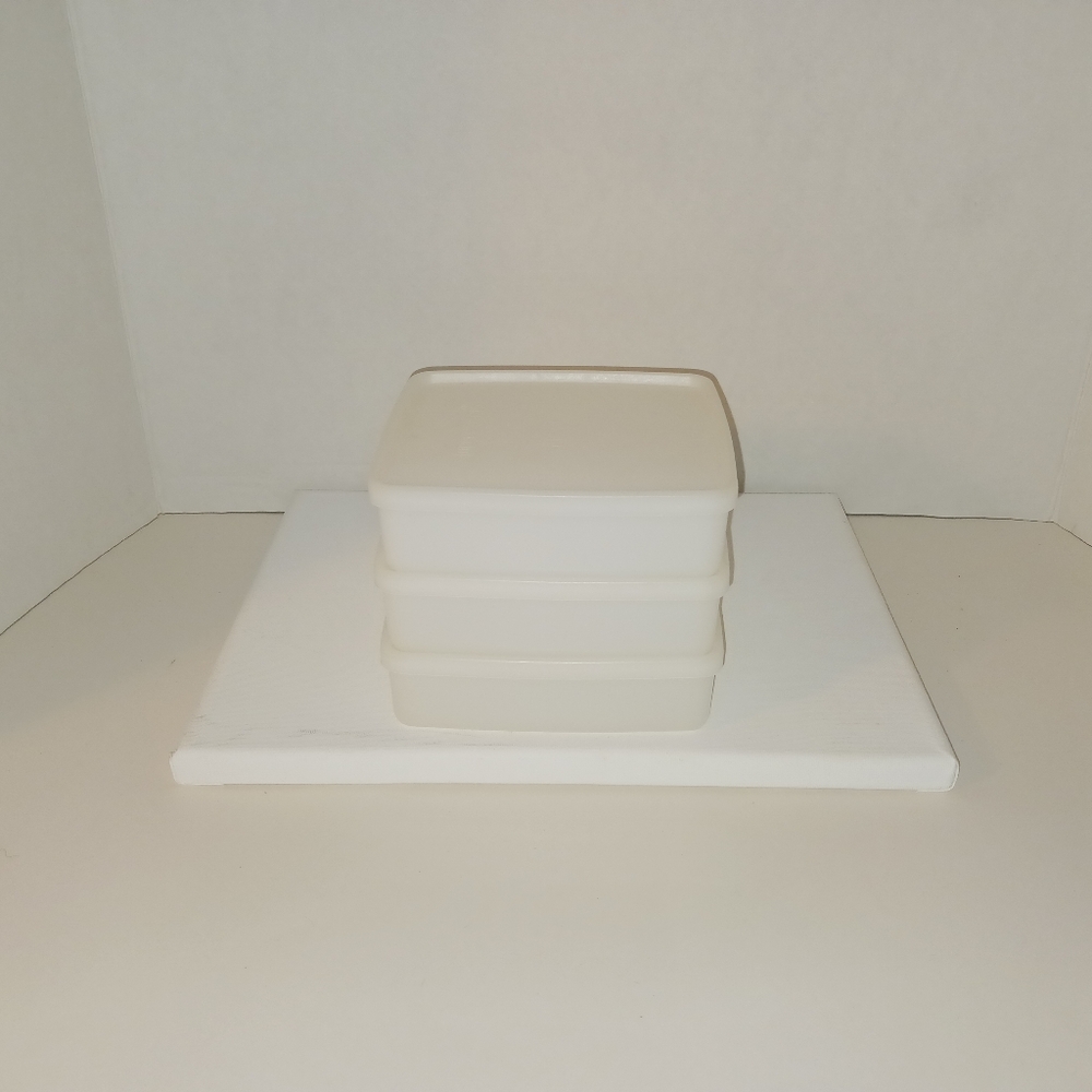 TUPPERWARE Square Away Storage (3) Vintage